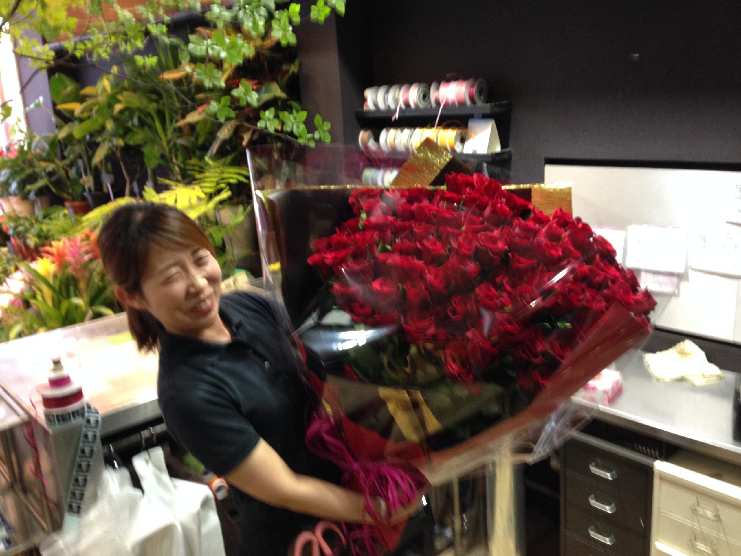 都内花屋での１コマ
